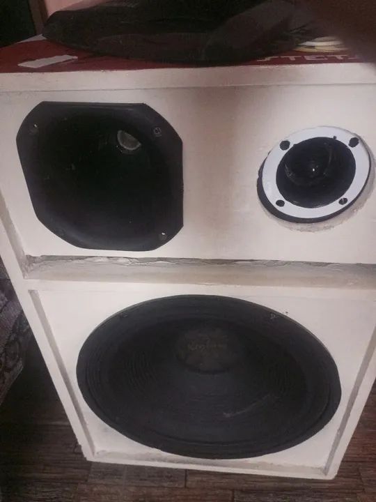 Caixa de som alto falante de 15 muito potente controle remoto via Bluetooth FM muito bom