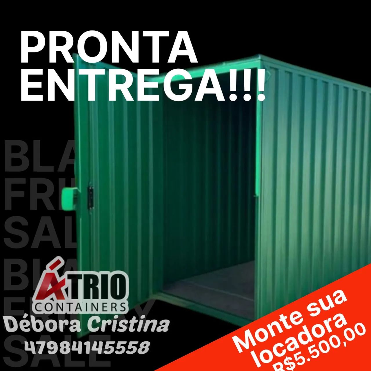 Container almoxarifado 3x1.5 pronta entrega - Foto 5