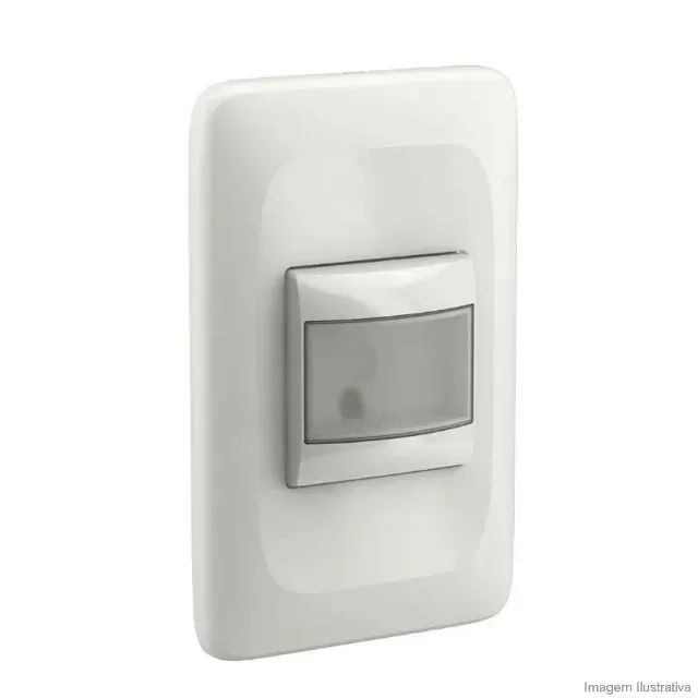 Sensor de presença com placa 1 posto 4x2 bivolt Zuli branco Lorenzetti