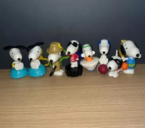 Miniaturas: Snoopy Coleção Mcdonald's Kit Com 8 - Bom Estado