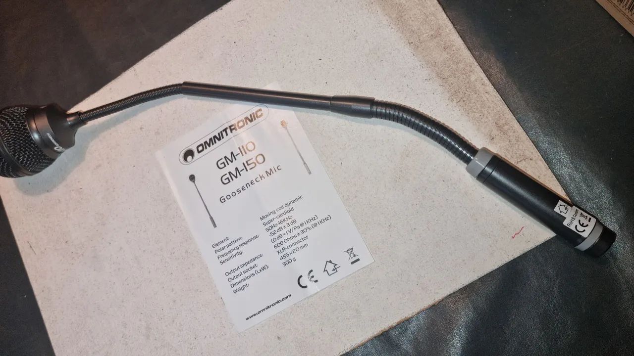 Microfone de Gooseneck OMNITRONIC GM-IIO / GM-150 - Foto 4