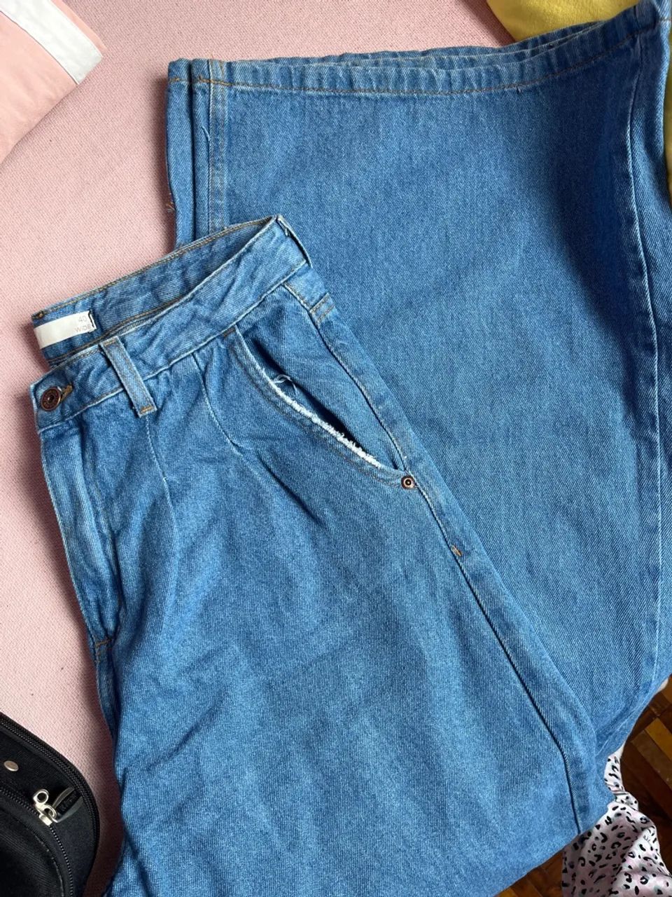 Calça Jeans Wide n40 - Foto 2