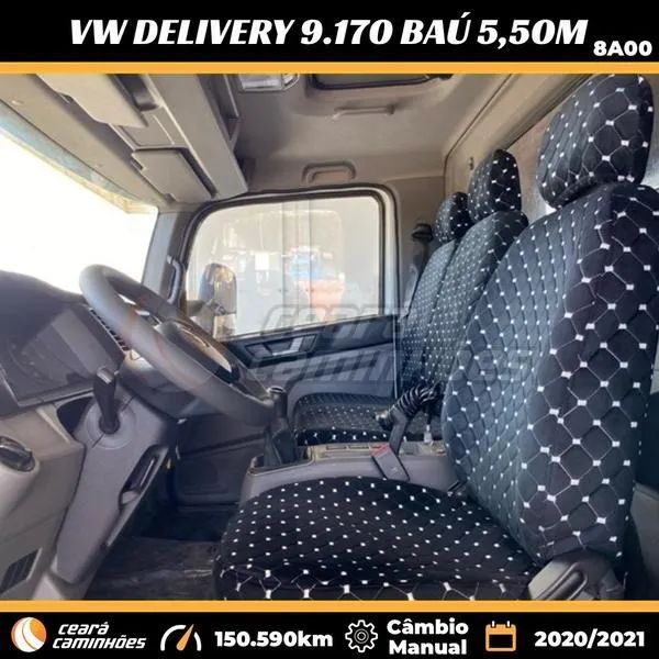 Vw 9.170 Delivery Prime 2021/2022 Baú 5,50m Caminhão 3/4 ( 9-170 / 9170 / 9 170 ) - Foto 9