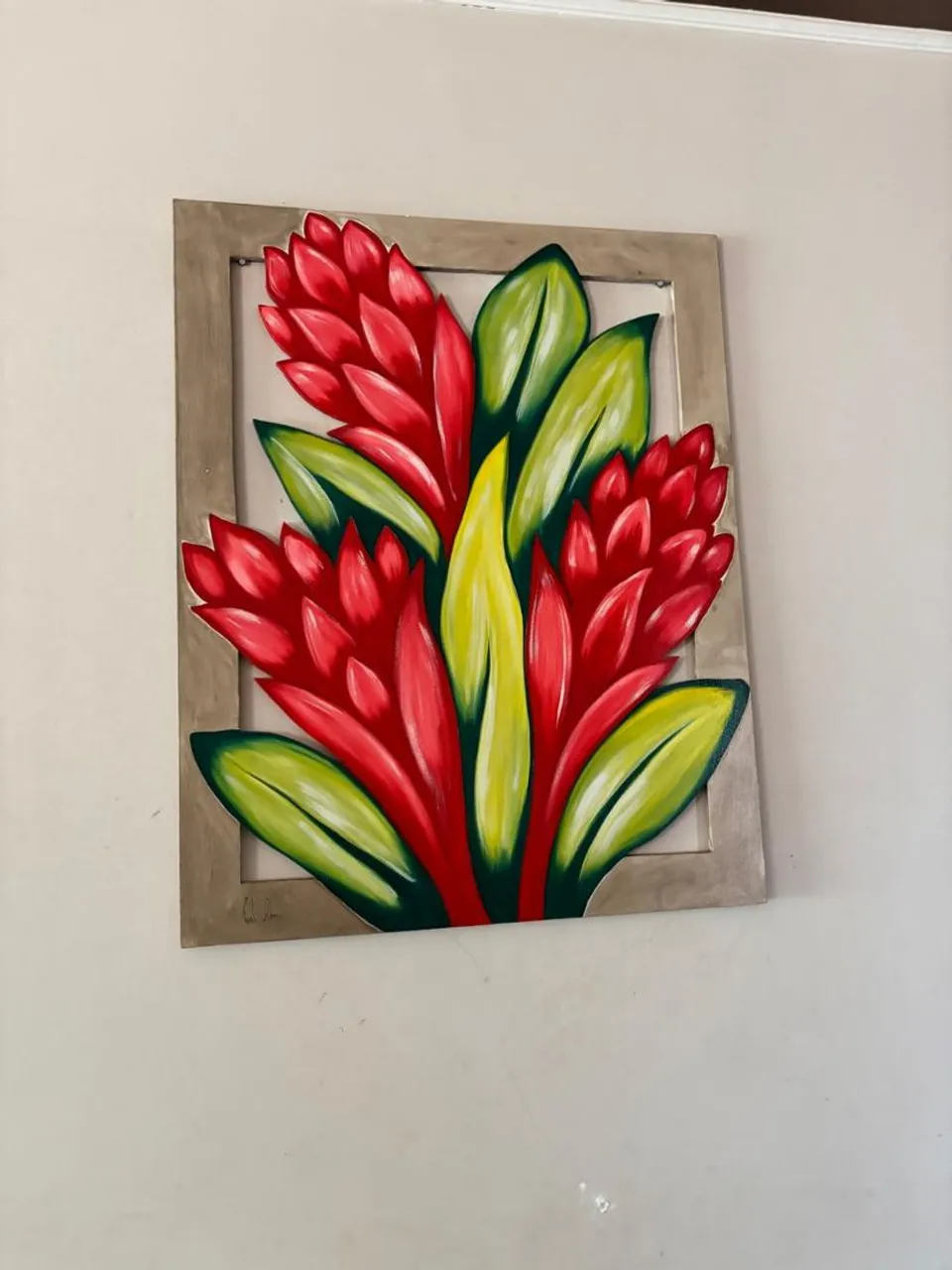 Quadro Decorativo de Flores Tropicais