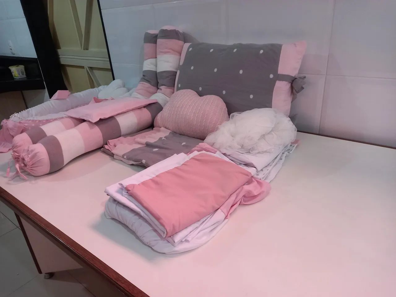 Kit Berço Rosa - Foto 2