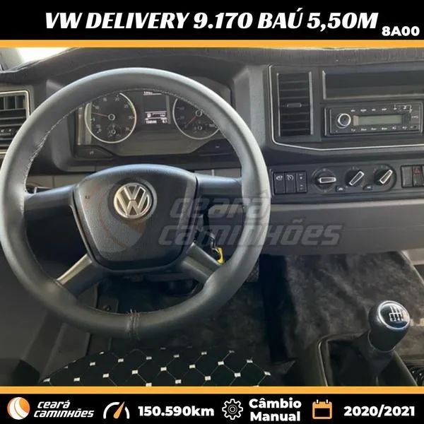 Vw 9.170 Delivery Prime 2021/2022 Baú 5,50m Caminhão 3/4 ( 9-170 / 9170 / 9 170 ) - Foto 12