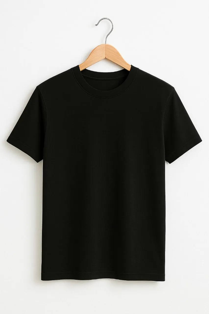 Camiseta Preta Básica - G / frete gratis