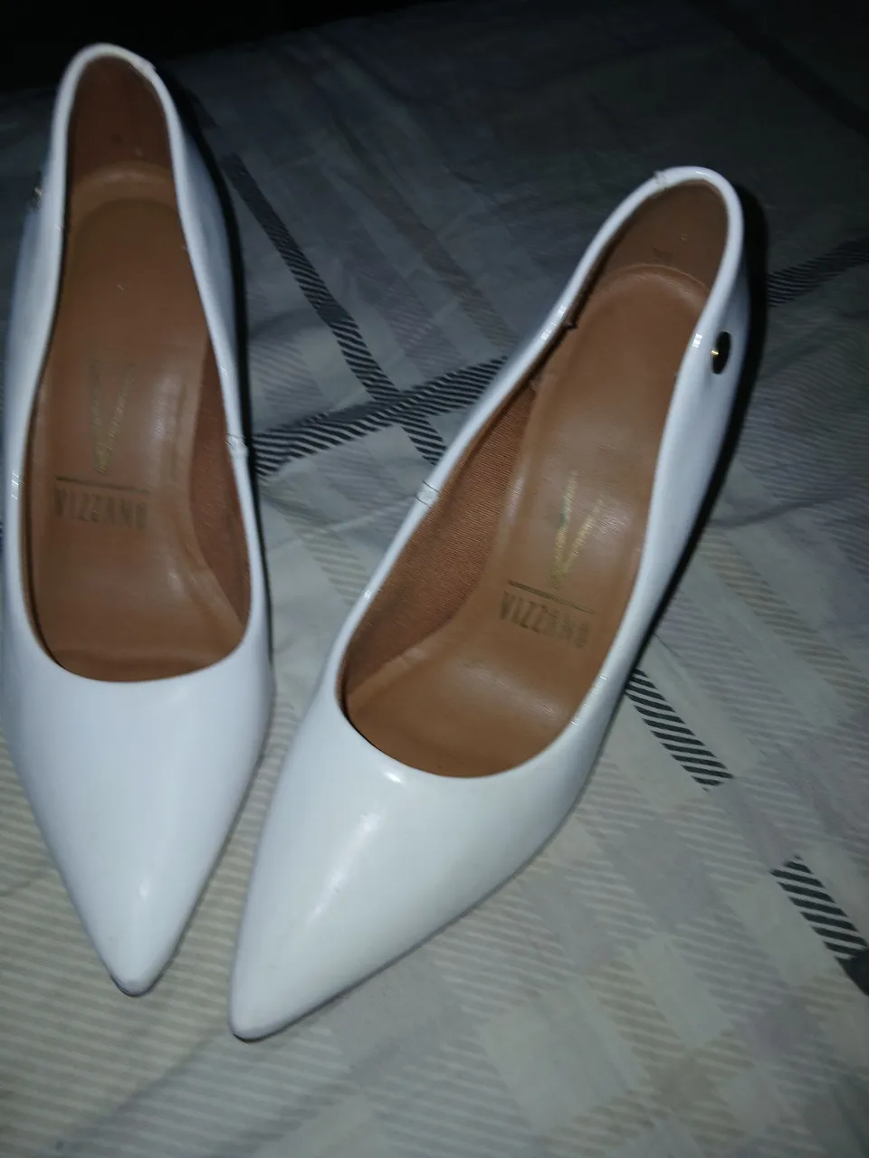 Sapatos de Salto Branco Vizzano