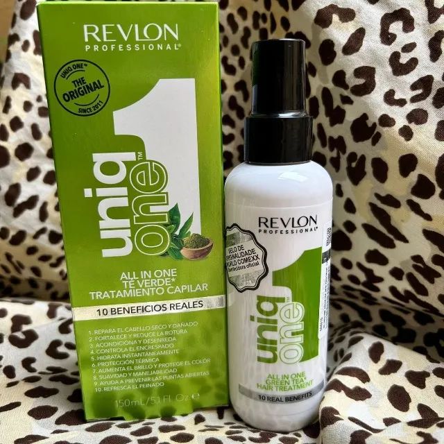 revlon professional uniq one green tea - leave-in 150ml - Foto 4