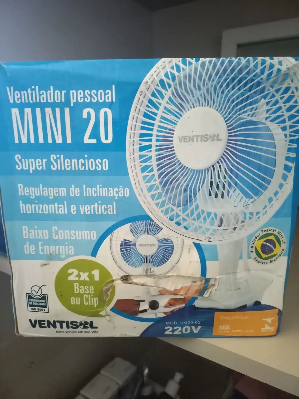 Ventilador pessoal MINI 20 VENTISOL - 220V