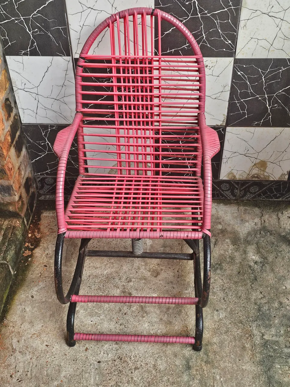 Cadeira de Balanço Infantil Rosa