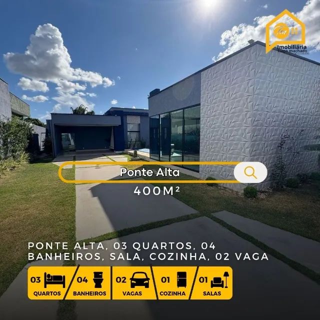 Excelente casa com 03 Qts na Ponte Alta