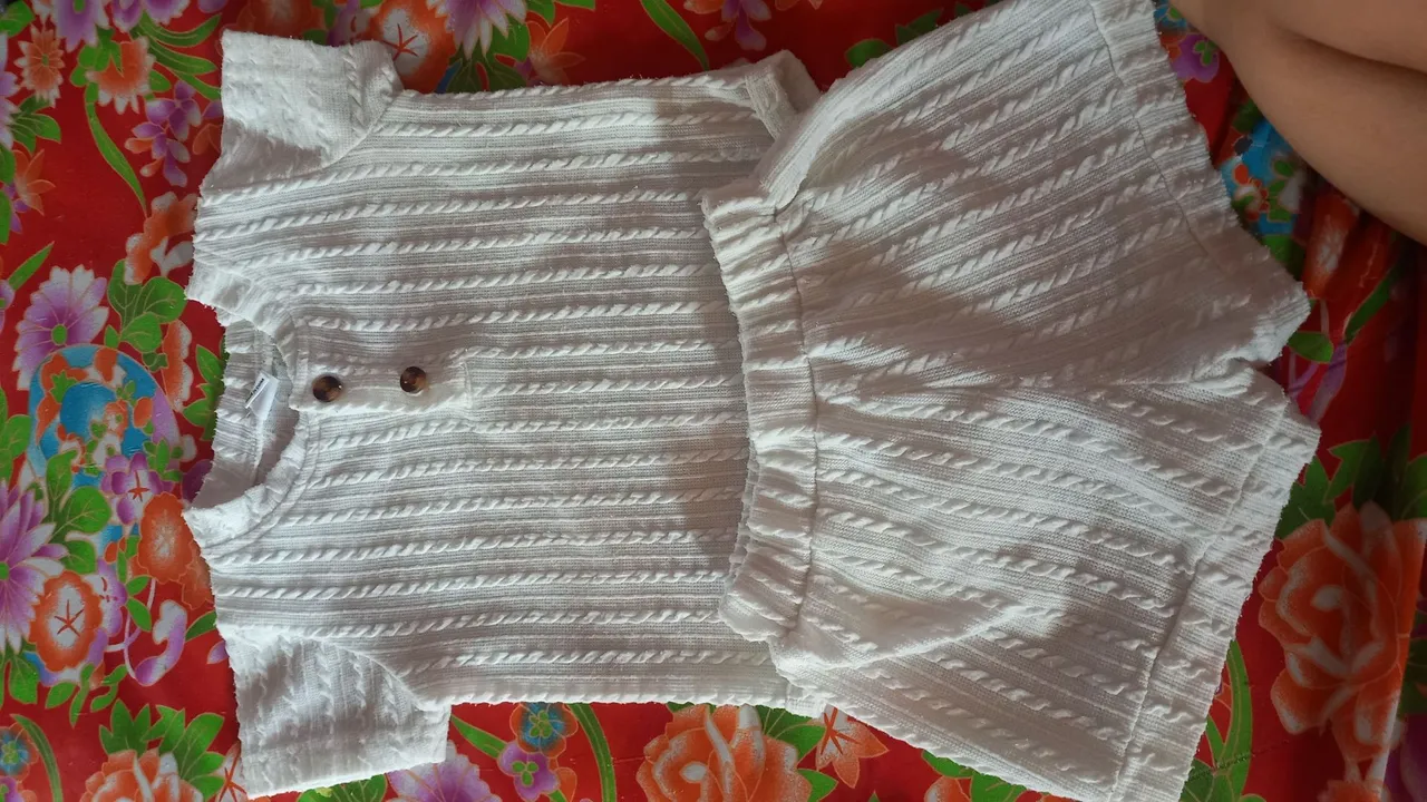Conjunto de Roupa para Bebê - Branco - Tamanho P