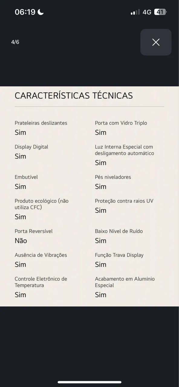 Vendo Adega LG AV-41, em excelente estado, funcionando perfeitamente e com pouco uso. - Foto 4