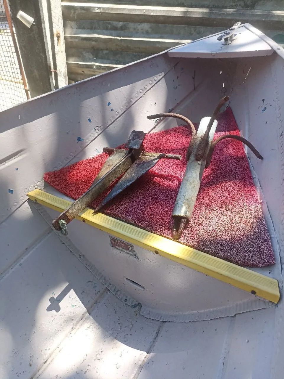 Vendo barco de Alumínio 4.80 metros LeveFort com carretinha sem motor . - Foto 5