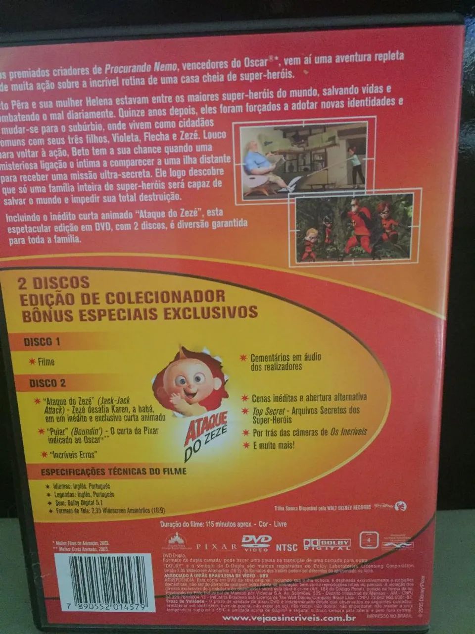 DVD DUPLO - Os Incríveis  - Foto 2