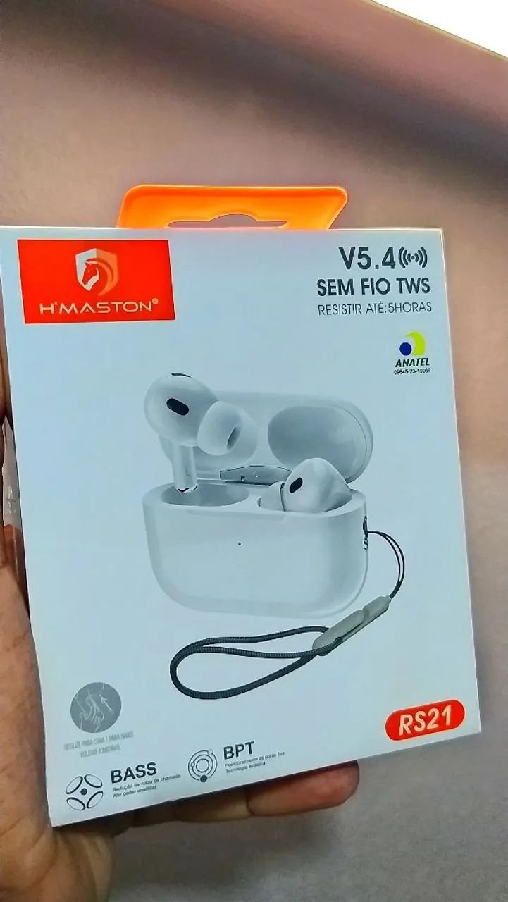Fone de ouvido sem fio bluetooth rs21