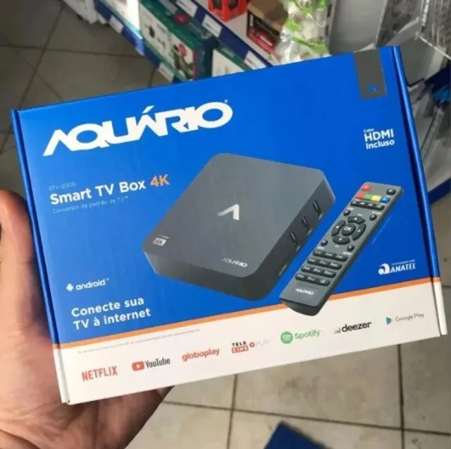 Tv box AQuario original e homologado (Consulte valores e modelos)