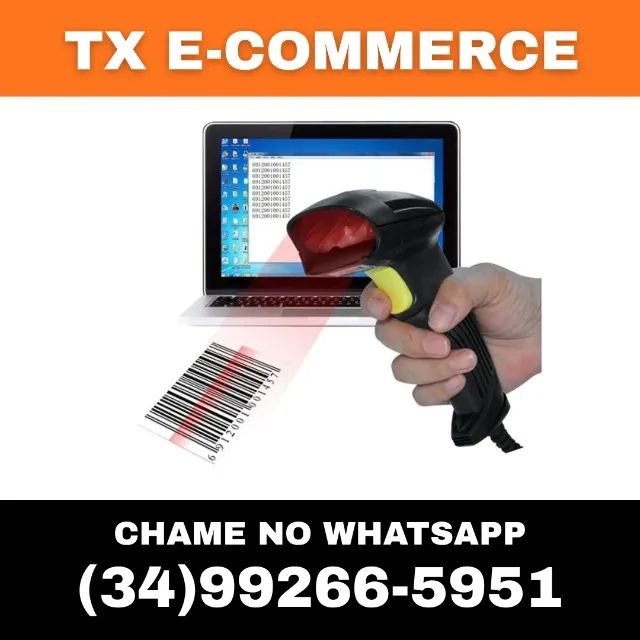 Leitor de Código de Barra com Fio 