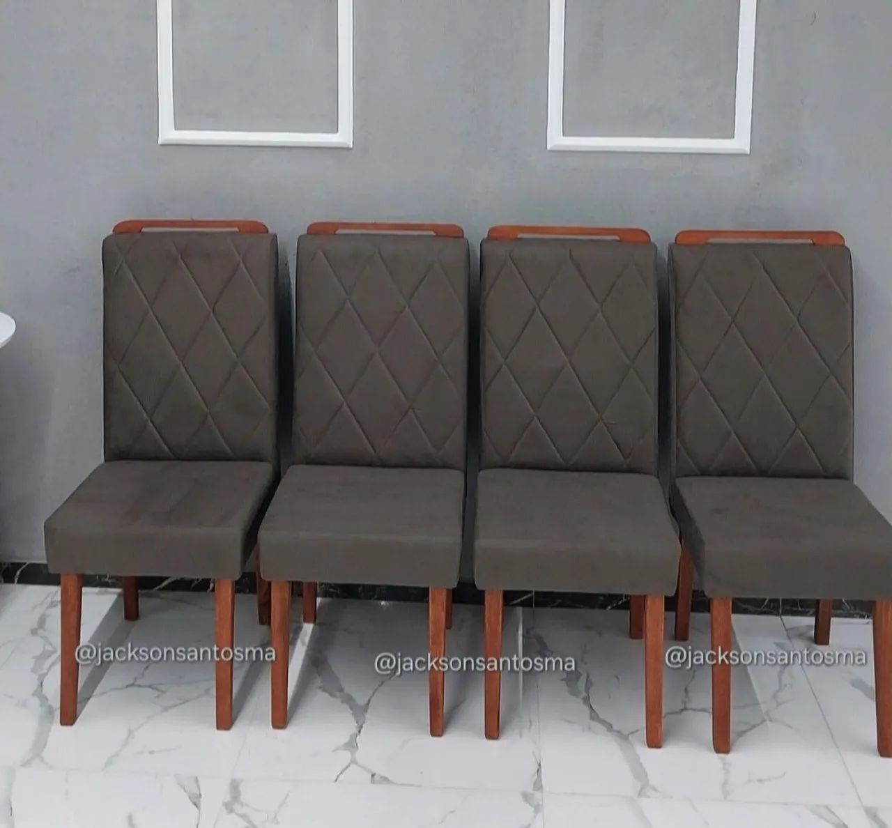 Conjunto de Cadeiras de Jantar Estofadas - Foto 3