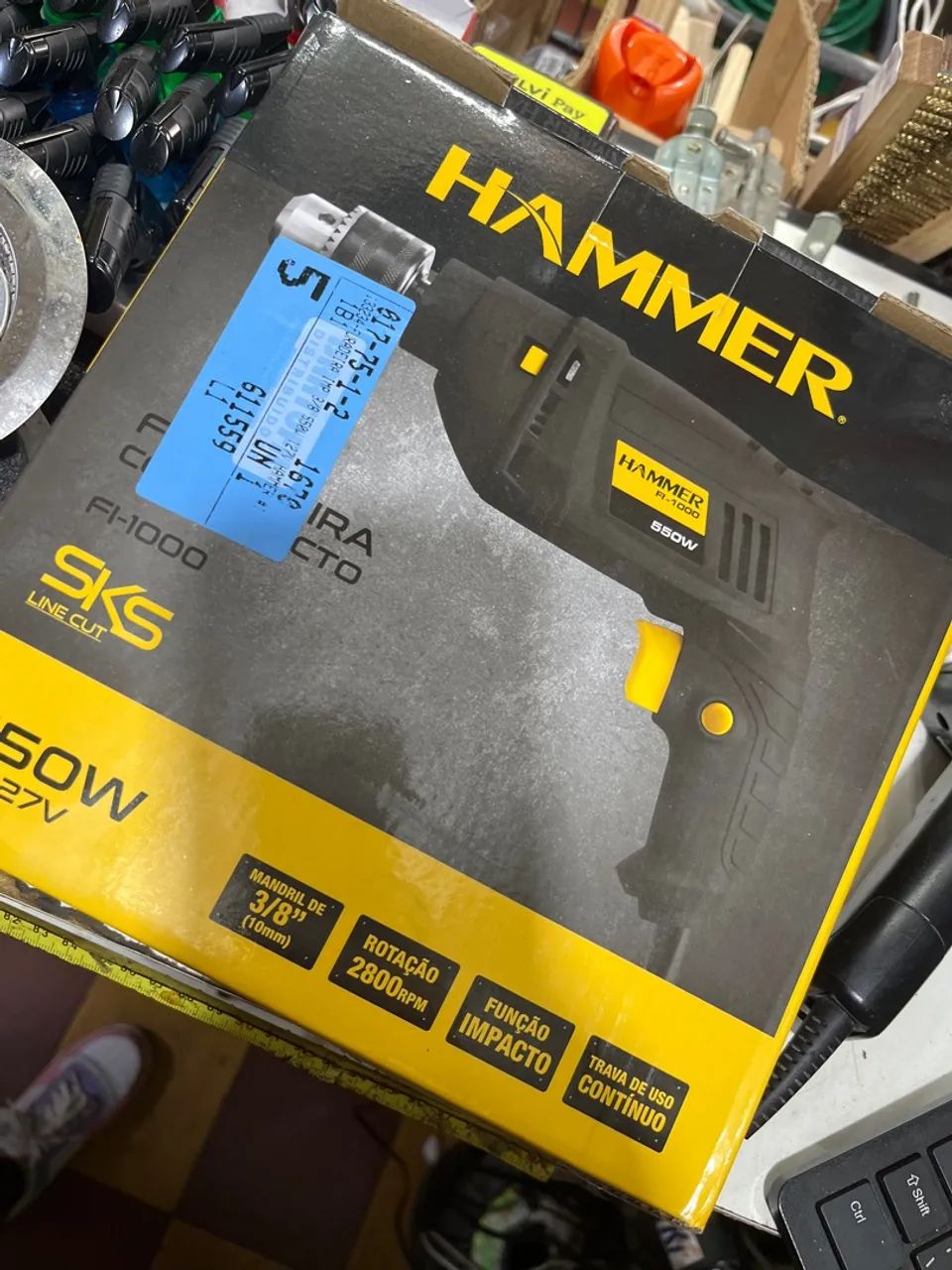 Furadeira hammer 3/8 