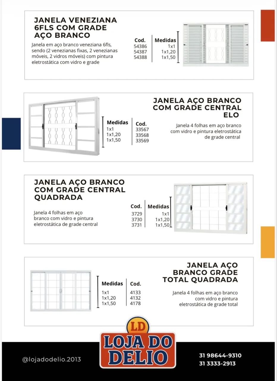Janelas brancas prontas para instalação / entregamos - a partir de 395,00 - Foto 3