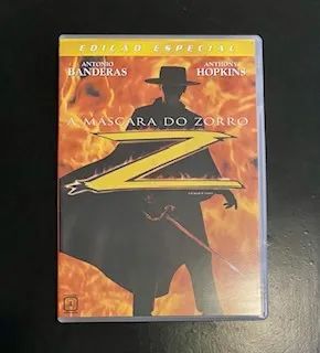 DVD A Máscara do Zorro (Antonio Banderas e Anthony Hopkins) Com