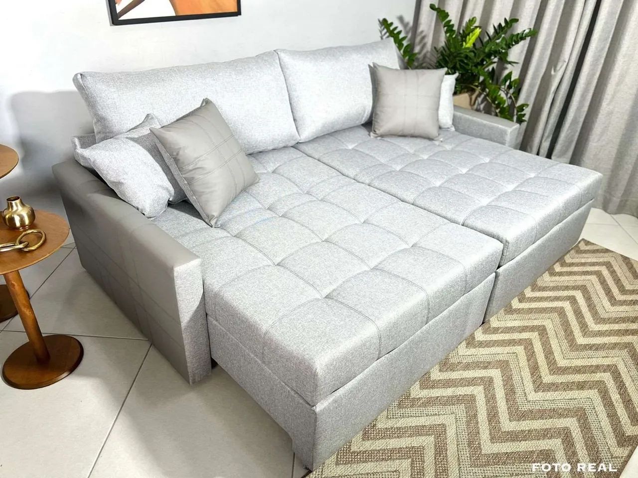 Sofa Cama Monaco 220m de Largura- Entrega Rápida - Foto 2