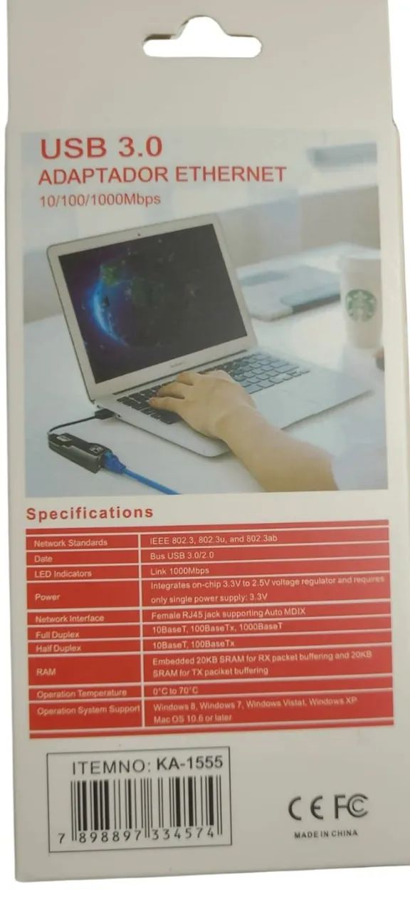 Adaptador USB 3.0 para RJ45  - Foto 3