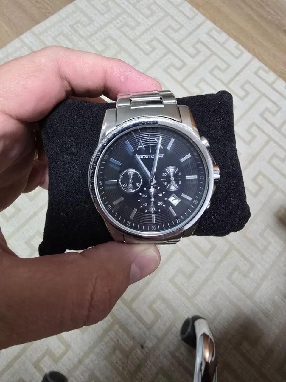 Relógio Armani Exchange Masculino Prata UAX2084/Z - Foto 4