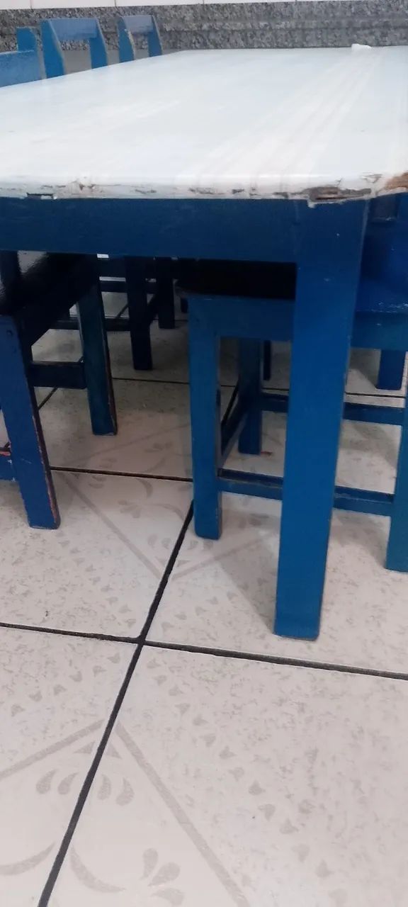 Mesa infantil com 8 cadeiras  - Foto 3