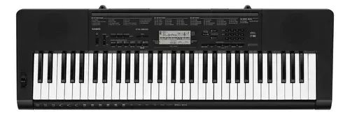 Kit Teclado Casio Ctk 3500 Fonte Suporte X Capa Transporte Cor Preto - Foto 4