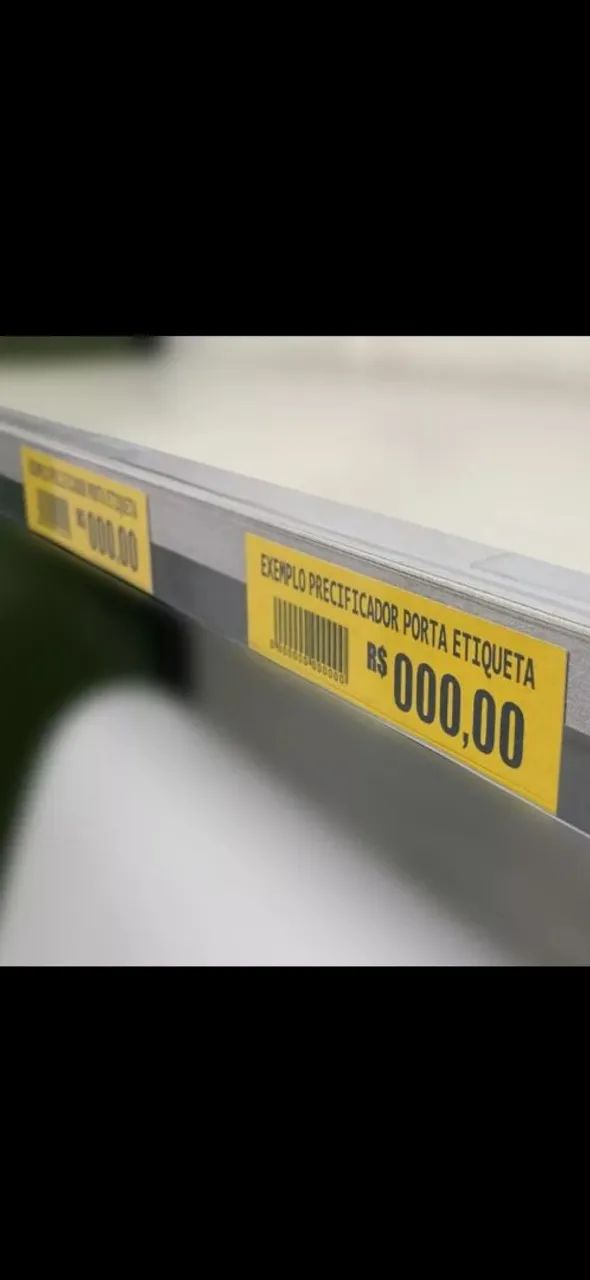 Porta Etiqueta Para Gôndola 10 Unidades - Foto 3