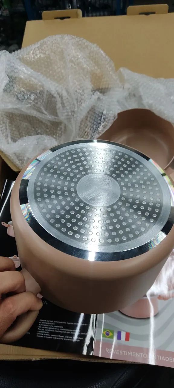 Conjunto de panelas Champs Elysées 14 peças - Rose Gold - Foto 3