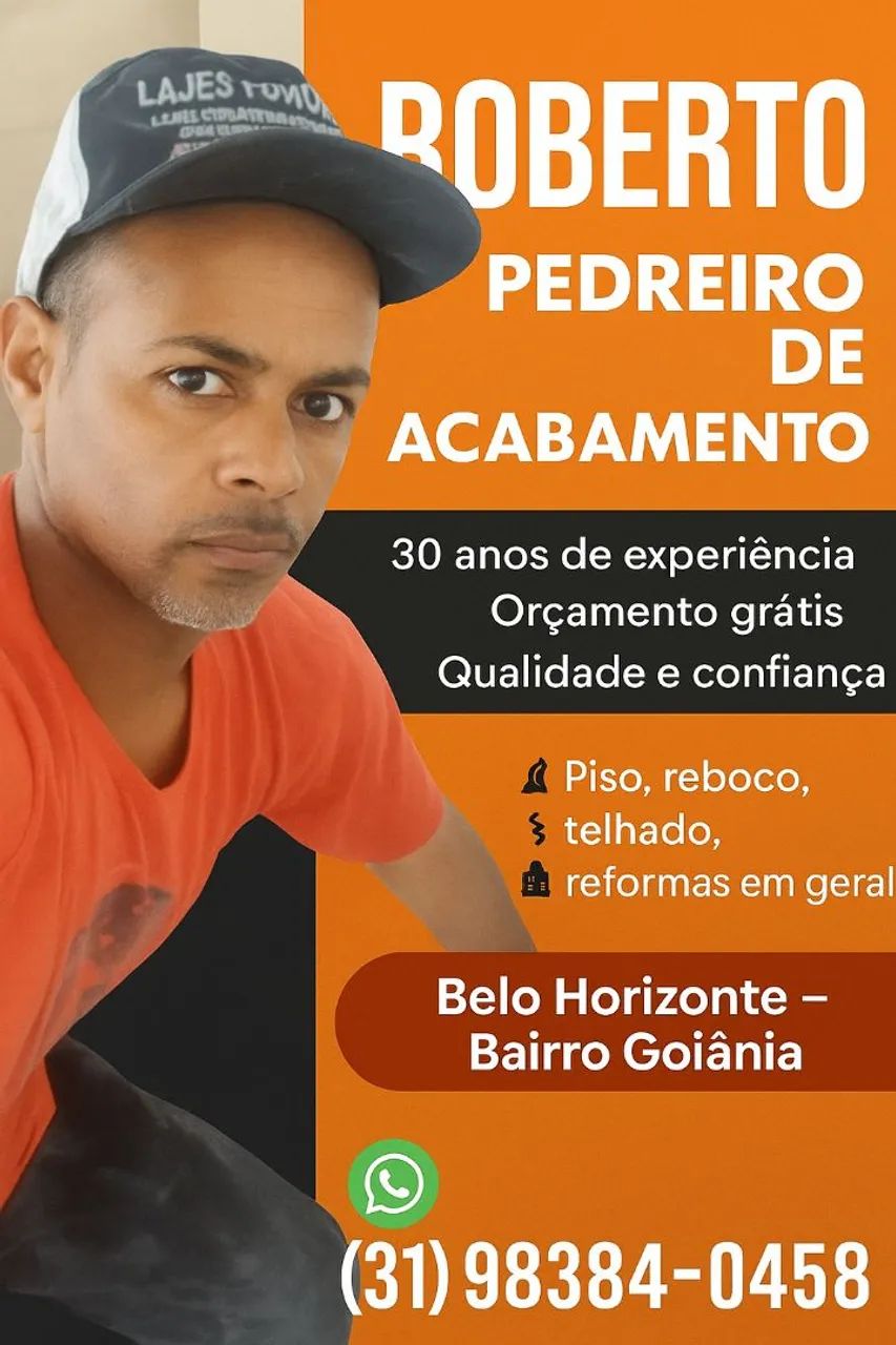 Pedreiro profissional autônomo 