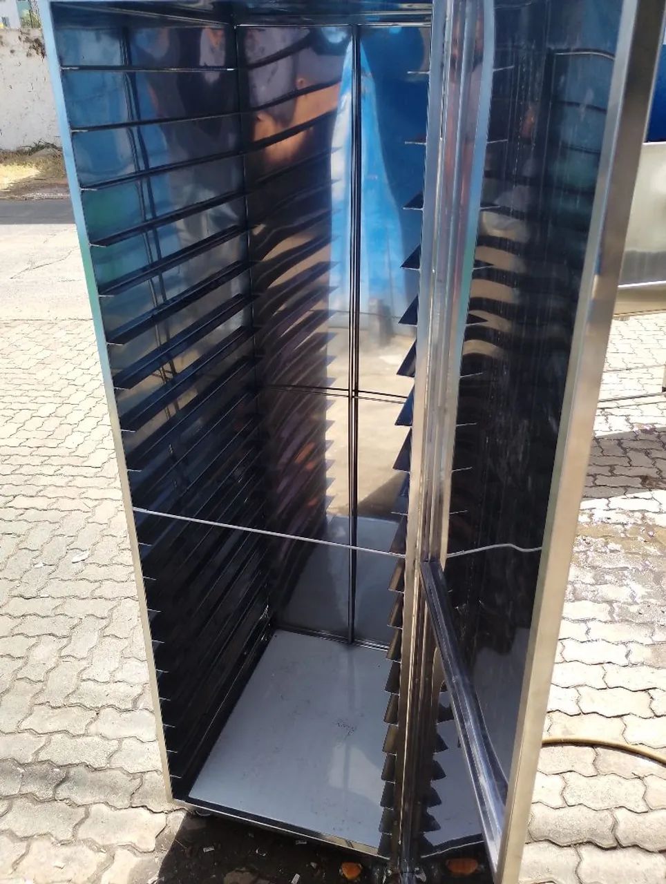 Carinho expositor de pães para padaria  - Foto 2