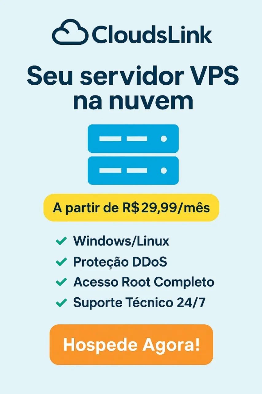 Servidor em Nuvem 24 horas!