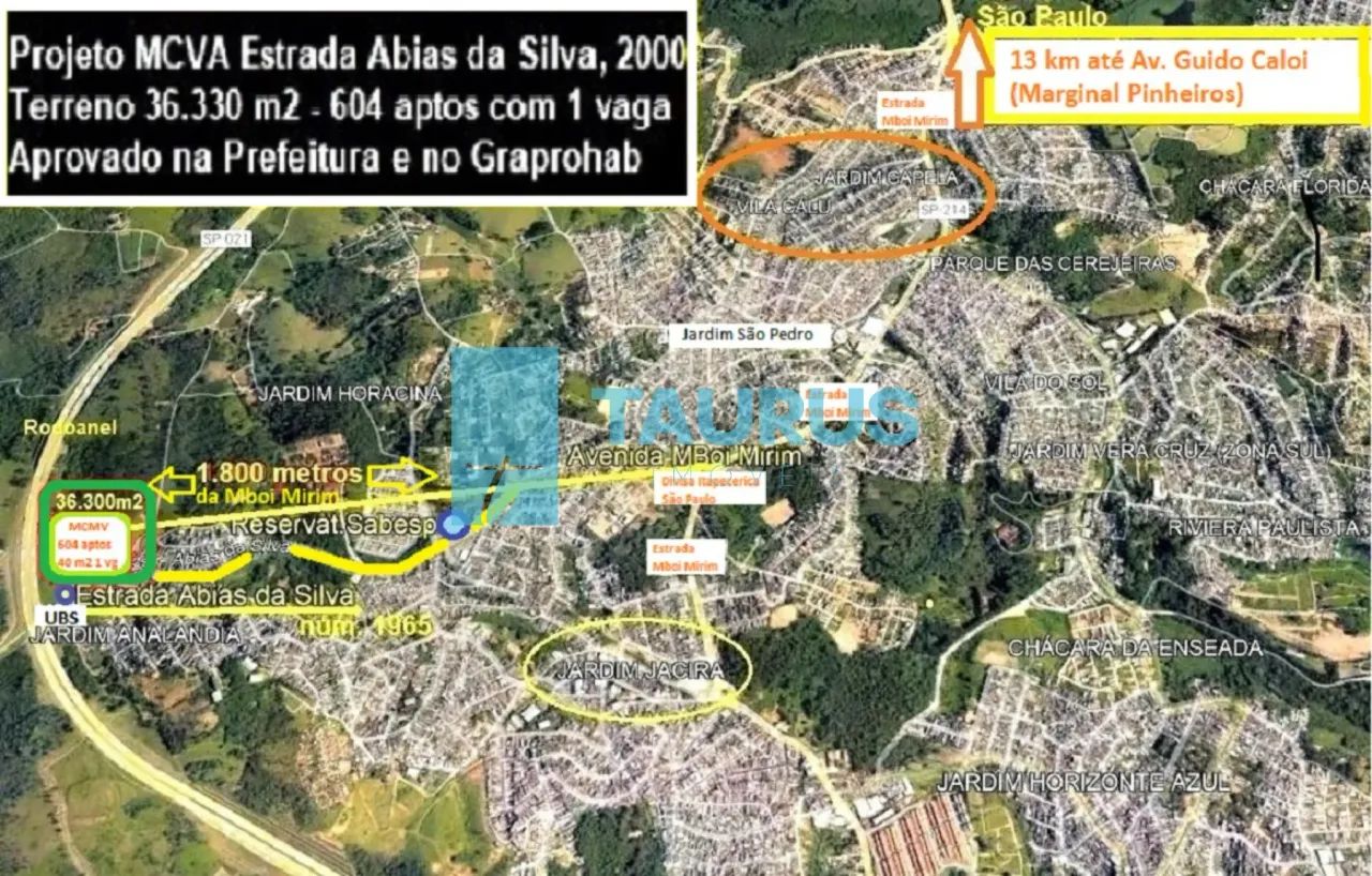 Área á venda em Itapecerica da Serra; 36.300 m², sem construção. - Foto 3