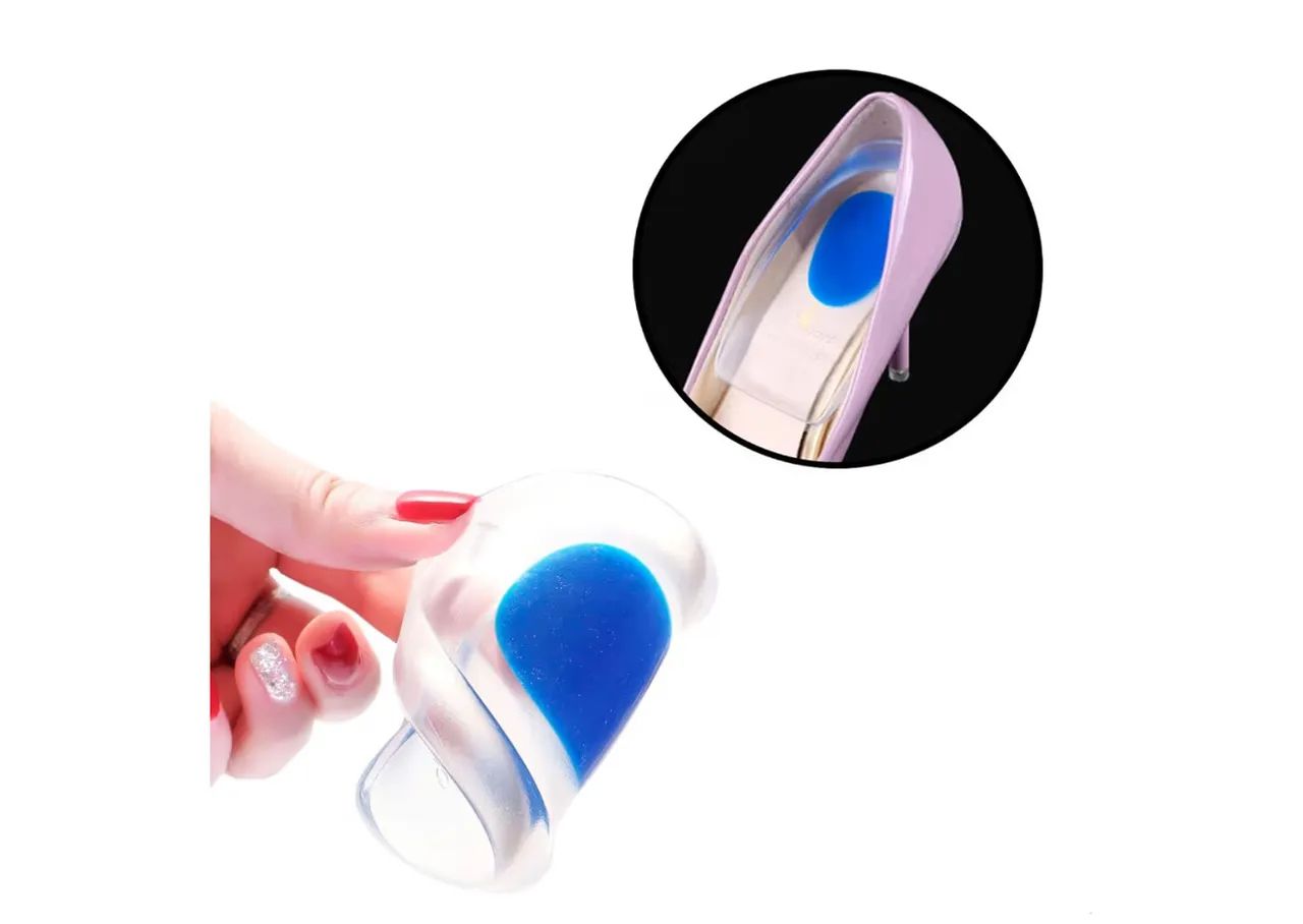 Palmilhas Ortopédicas Silicone Gel Protetoras de Calcanhar  - Foto 4