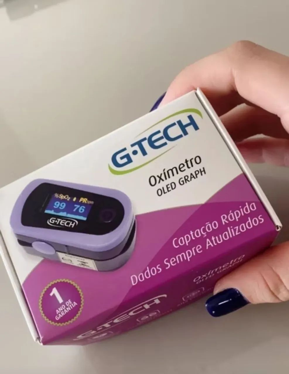 Oxímetro de pulso G-Tech - Novo - Foto 3