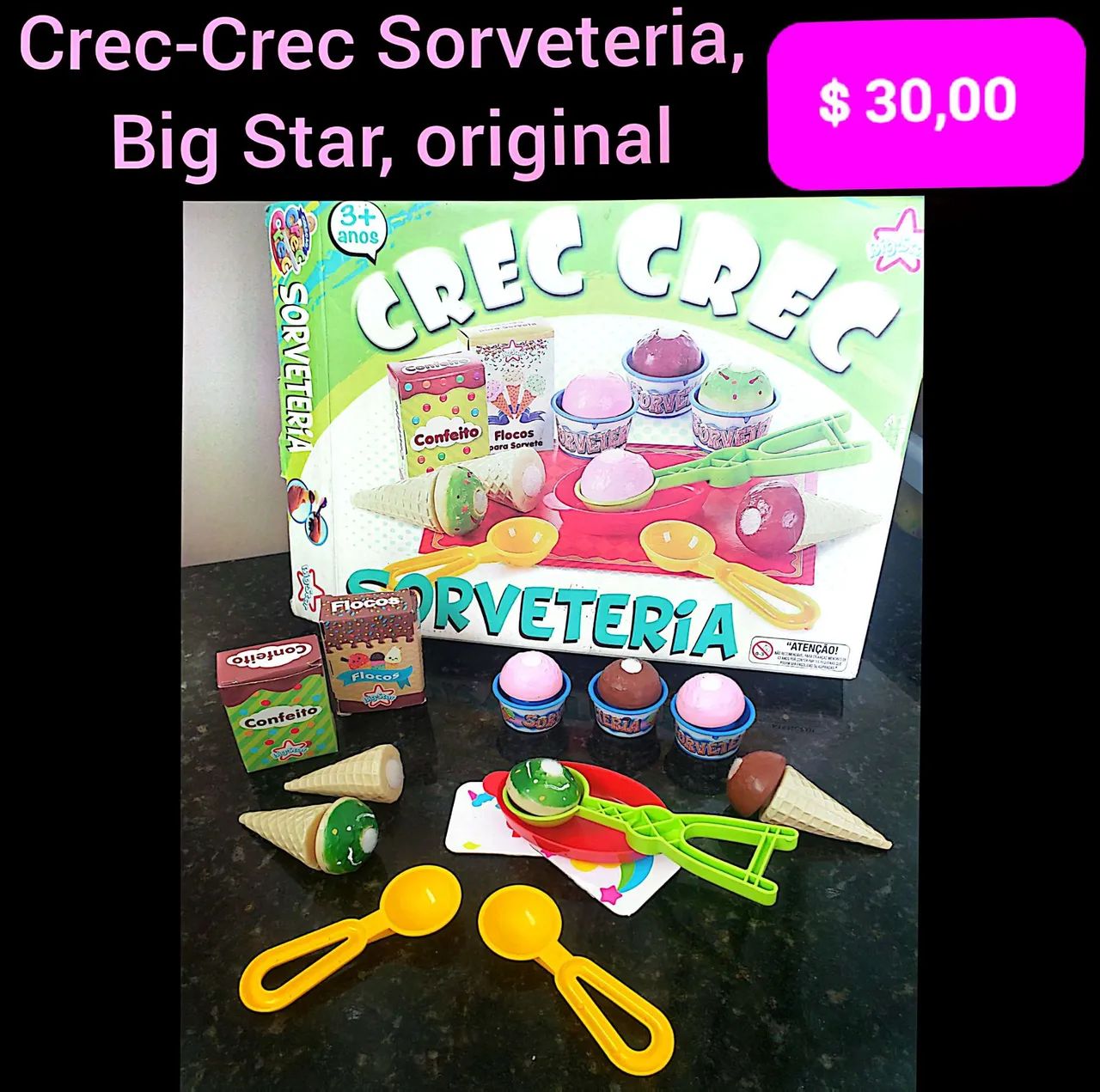 Brinquedos Diversos Crec-Crec Sorveteria Big Star Original