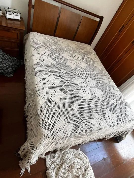 Colcha de Crochê de Casal - Foto 3