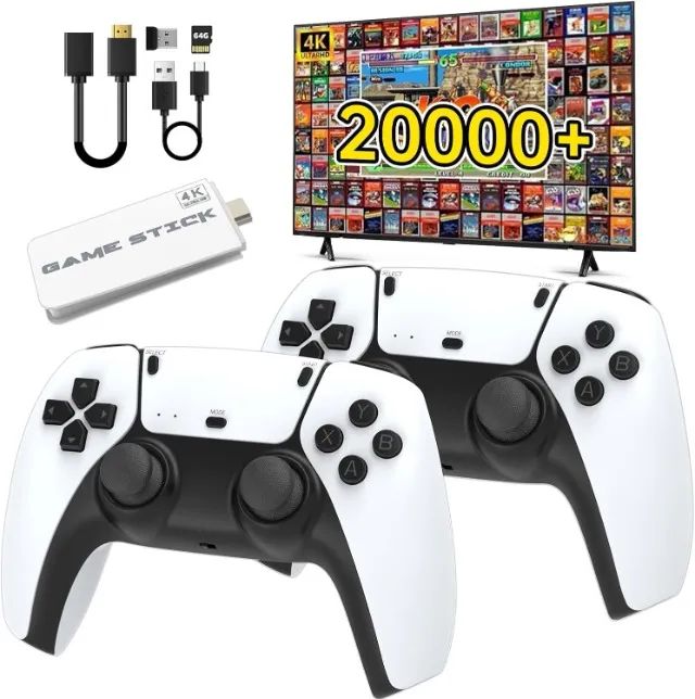 Promoção: Gamestick Retrô M15 Plus 4k, 64gb, 2 Controles 20 Mil Jogos - Foto 3