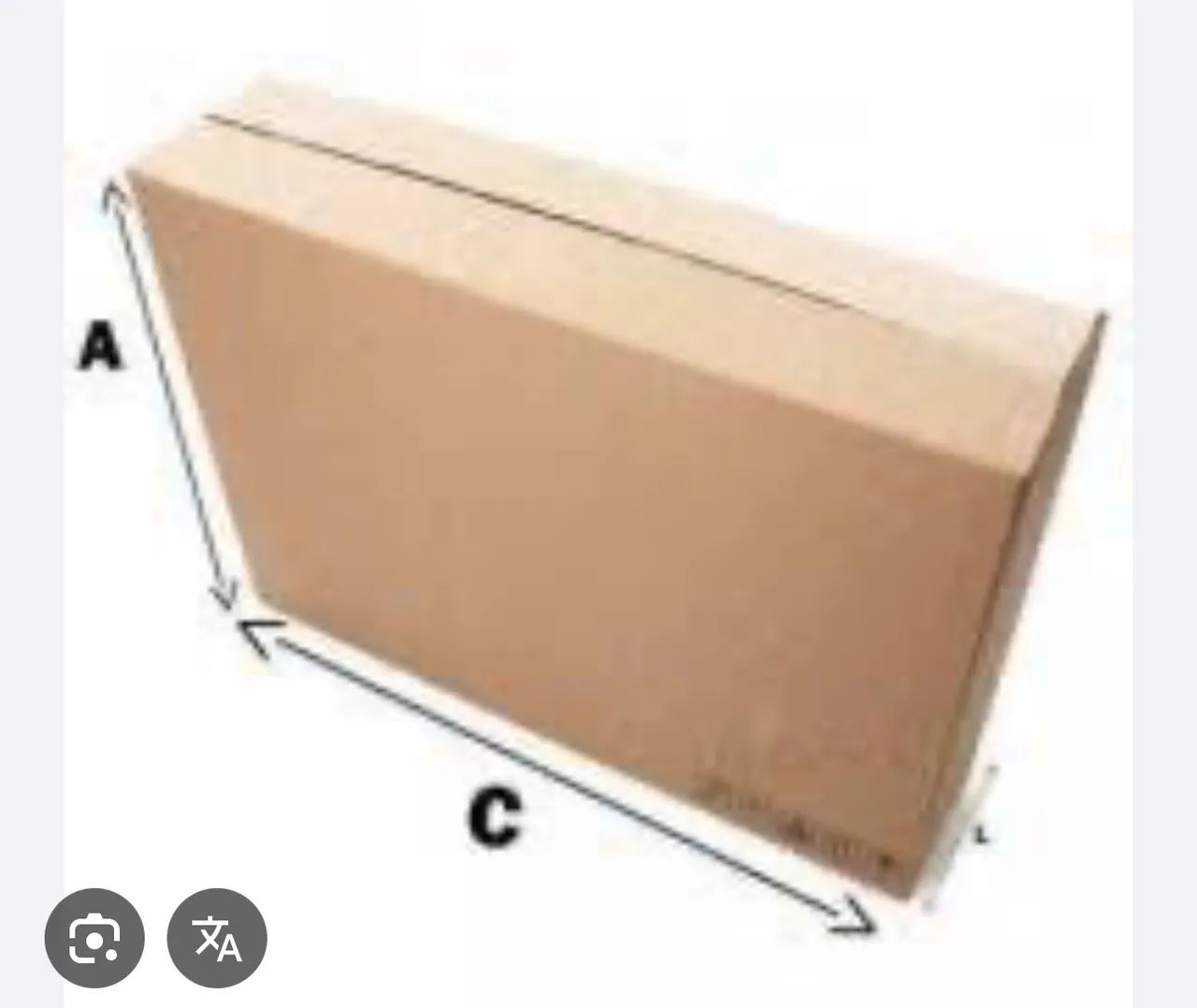 Caixa de Papelão para TV de 34 polegadas