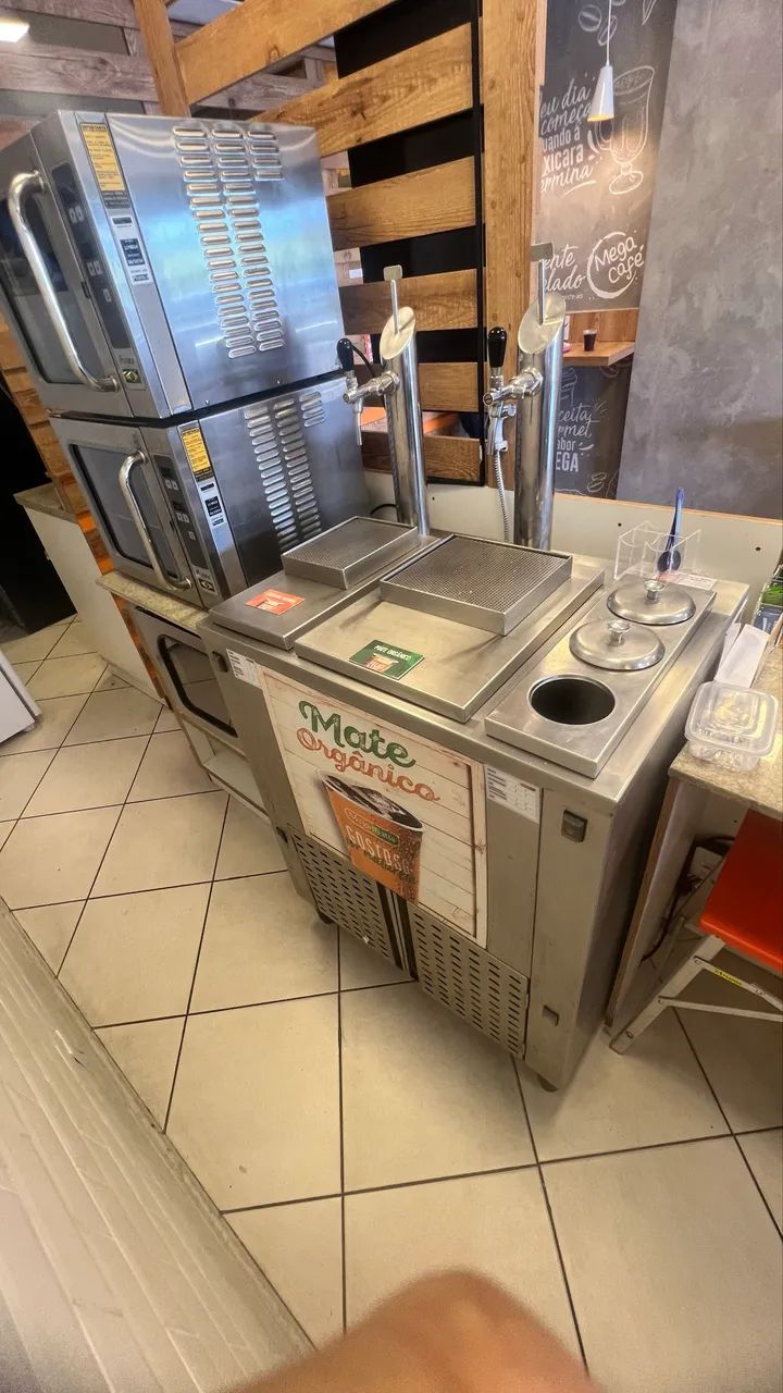 Tanque de mate e guaraná com 2 torneiras inox e 3 porta condimentos  - Foto 2