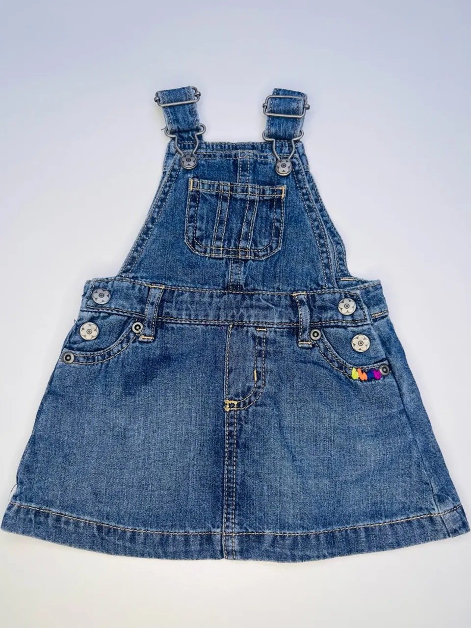 Macacão Jeans Bebê Menina