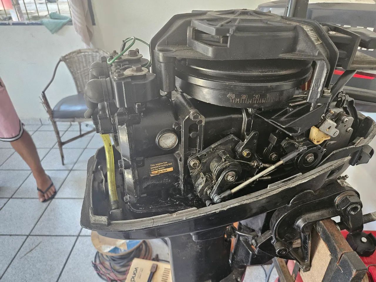 Motor de Popa Mercury Americano 15 HP  - 2 Tempos - Rabeta Longa - Foto 2