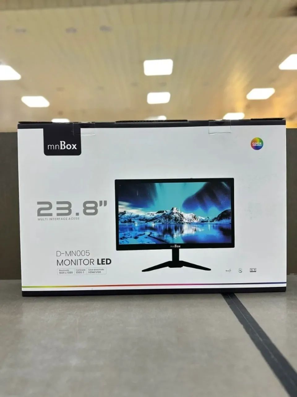 Monitor LED 23.8" mnBox D-MN005 - Full HD, HDMI/VGA, Design Elegante e Alta Performance