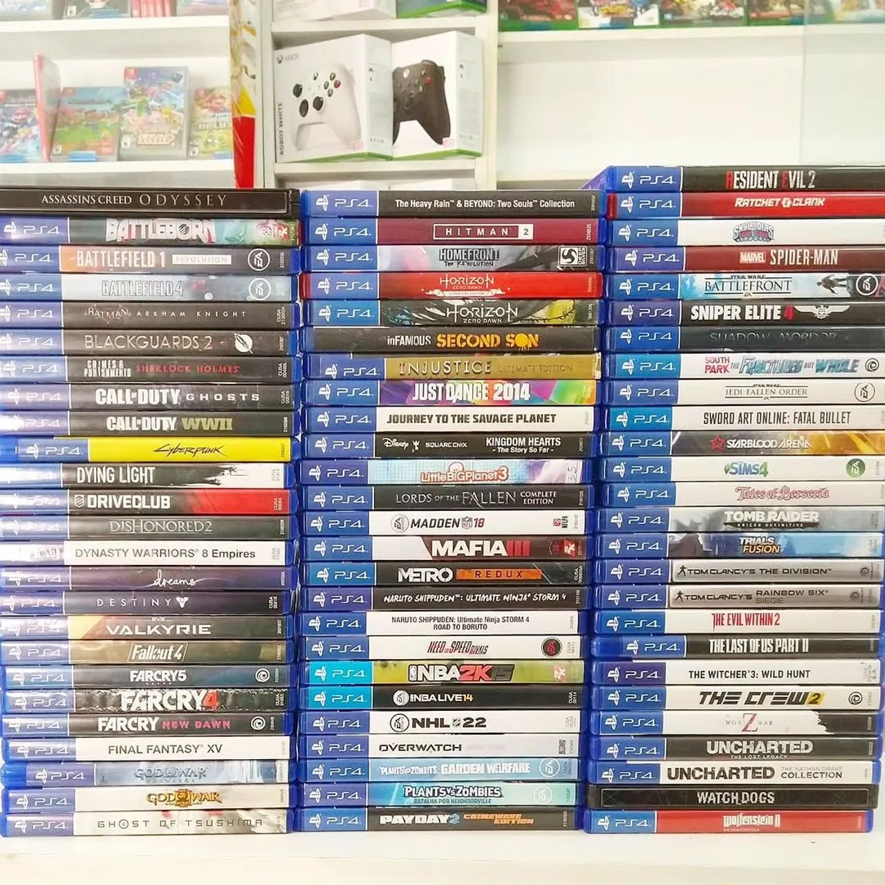 Jogos disponíveis de Playstation 4, aproveite a seleção de usados 