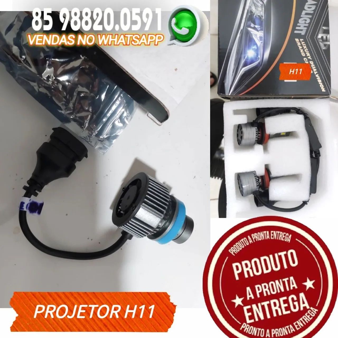 Lâmpadas LED para Carro 100W CSP Chips 30000LM - Foto 5